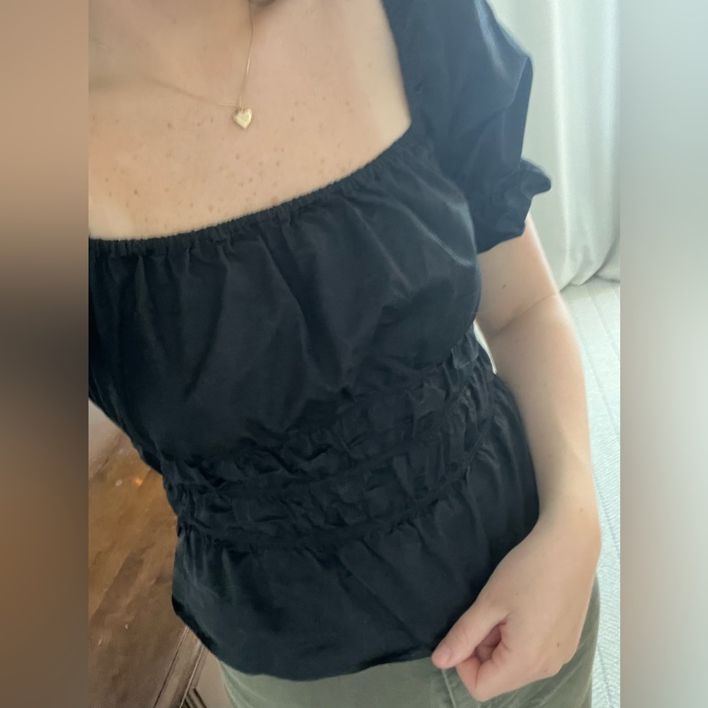 & Other Stories Black Blouse